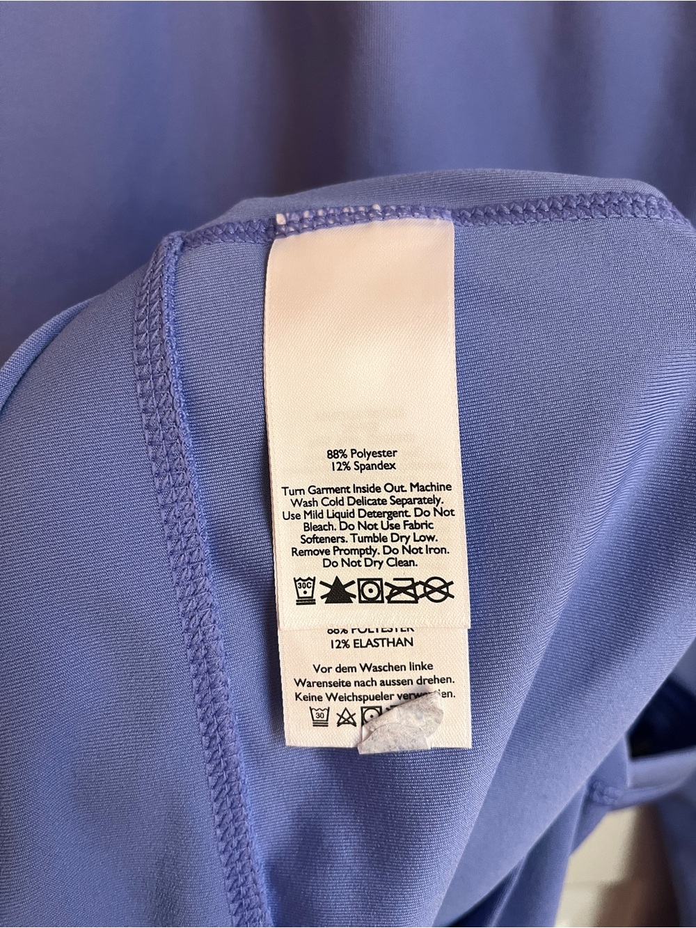 [$10 in a bundle] Eddie Bauer periwinkle zip stretch jacket size L - Picture 6 of 6